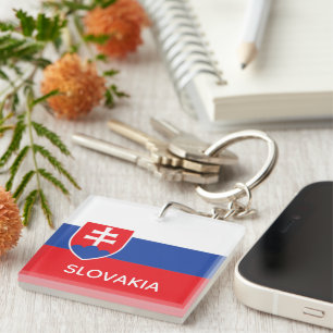Slovakia Slovakian Flag Emblem Europe Key Ring