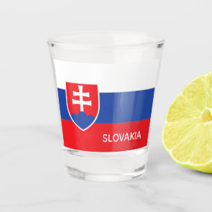 Slovakia Slovakian Flag Emblem Europe Shot Glass