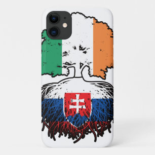 Slovakia Slovakian Irish Ireland Tree Roots Flag iPhone 11 Case