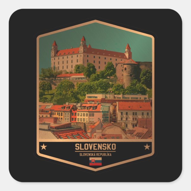 Slovakia Square Sticker (Front)