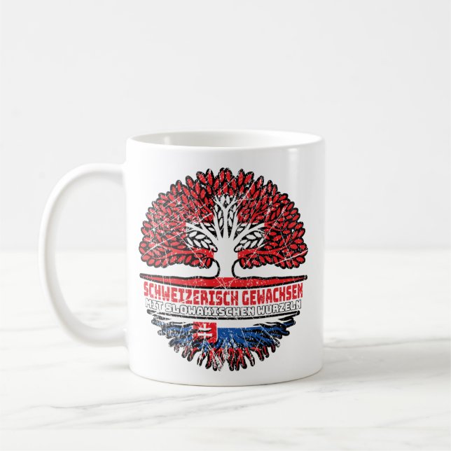 Slovakia Swiss tree root Coffee Mug (Left)
