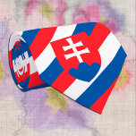 Slovakia Ties, fashion Slovakia Flag business Tie<br><div class="desc">Neck Tie: Patriotic Slovakia Flag fashion stripes with Coat of Arms & Slovakia business design - love my country,  office wear,  travel,  national patriots / sports fans</div>