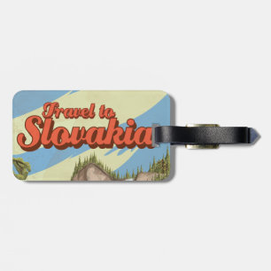Slovakia Vintage Travel Poster. Luggage Tag