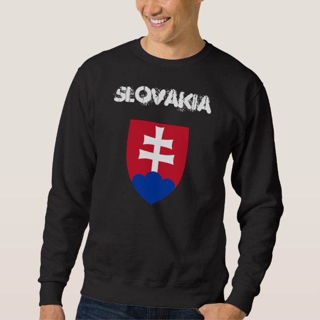 Slovakia with coat of arms sweatshirt (Front)