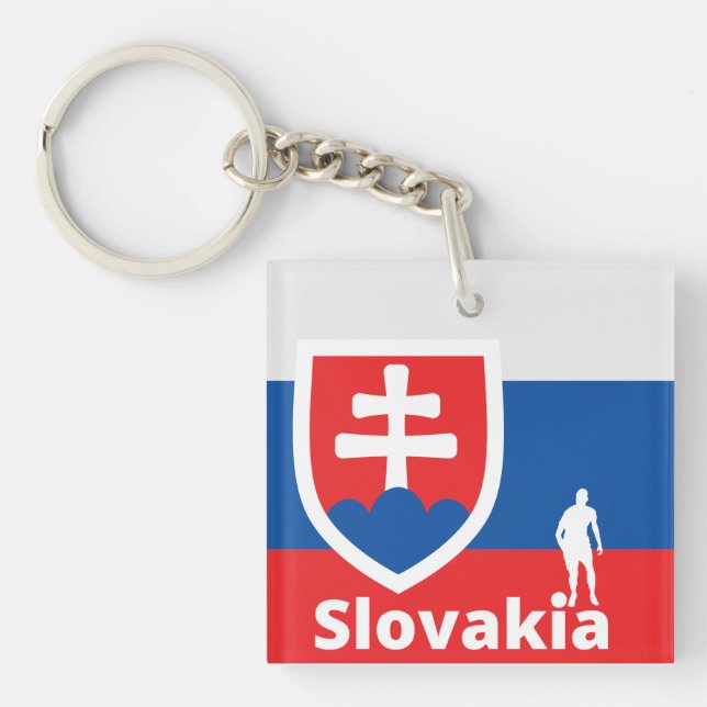 Slovakian soccer  key ring (Front)