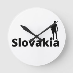 Slovakian soccer round clock