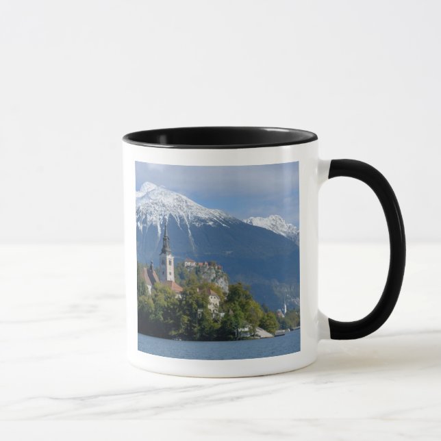 Slovenia, Bled, Lake Bled, Bled Island, Bled Mug (Right)