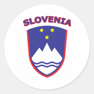 Slovenia Classic Round Sticker