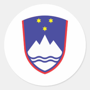 Slovenia Coat Of Arms Classic Round Sticker