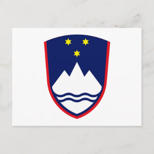Slovenia Coat of Arms Postcard