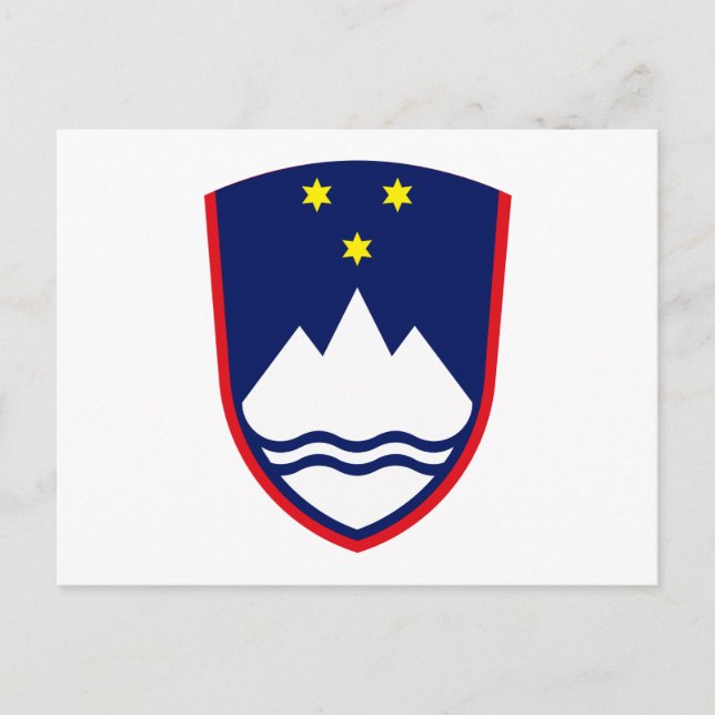 Slovenia Coat of Arms Postcard (Front)