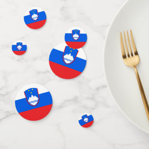 Slovenia Confetti, party, Slovenian Flag Confetti