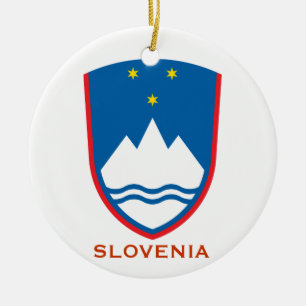 SLOVENIA* Crest Ornament Slovenski Božični Okras