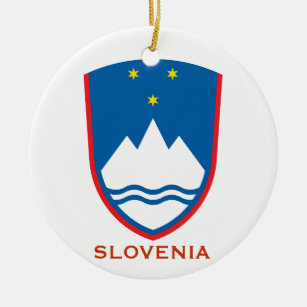 SLOVENIA* Crest Ornament Slovenski Božični Okrase