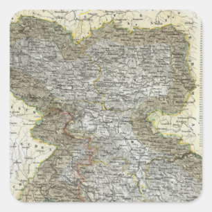 Slovenia, Croatia Square Sticker