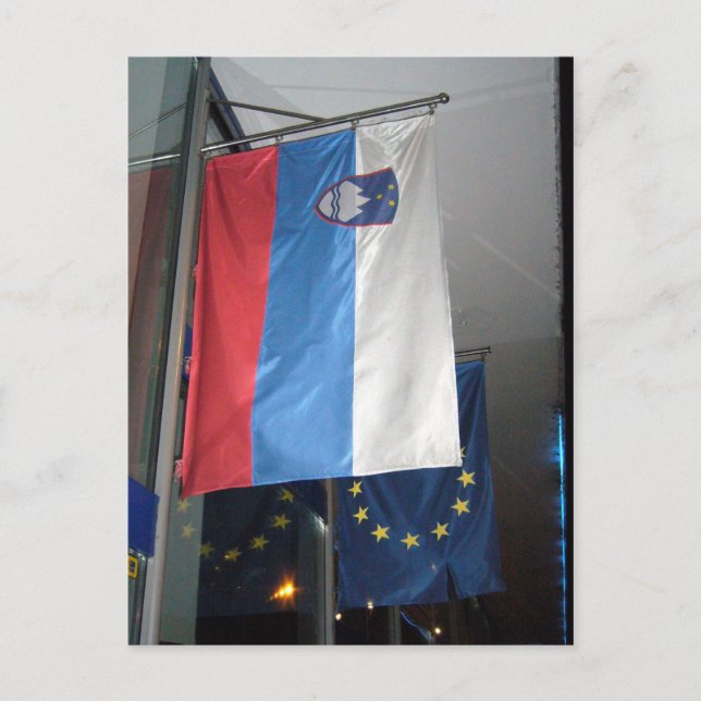 slovenia eu flag postcard (Front)