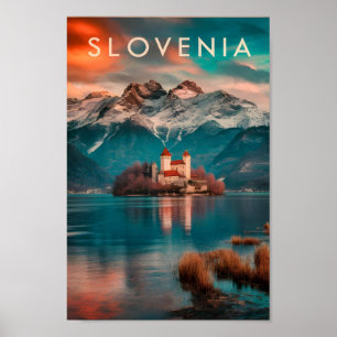 Slovenia Famous Travel Place Poster