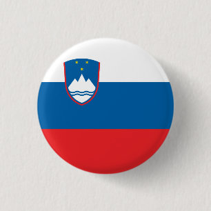 Slovenia Flag 3 Cm Round Badge