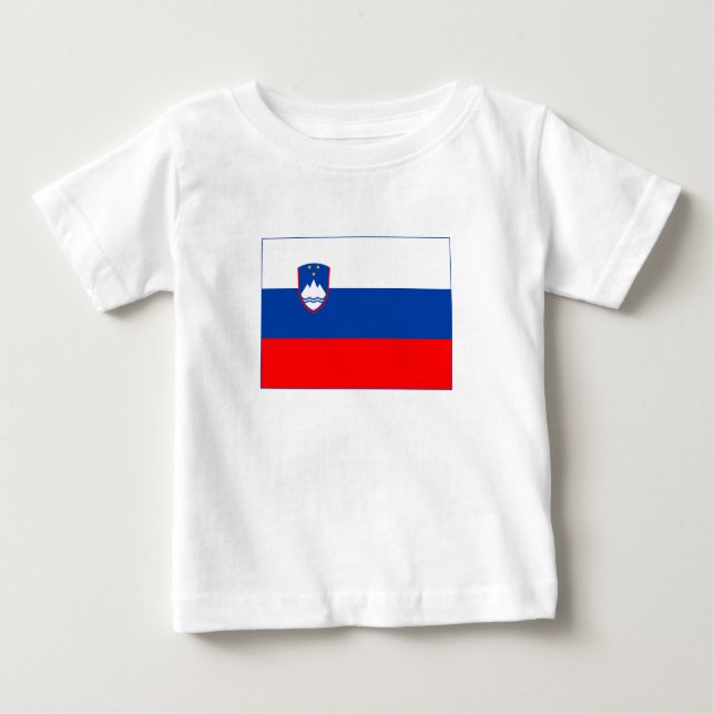 Slovenia Flag Baby T-Shirt (Front)