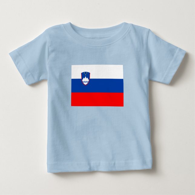 Slovenia Flag Baby T-Shirt (Front)