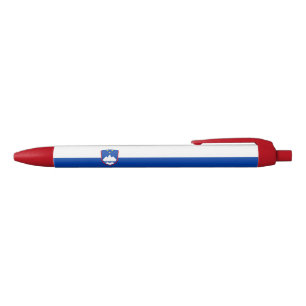 Slovenia Flag Black Ink Pen