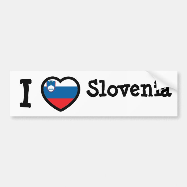 Slovenia Flag Bumper Sticker (Front)
