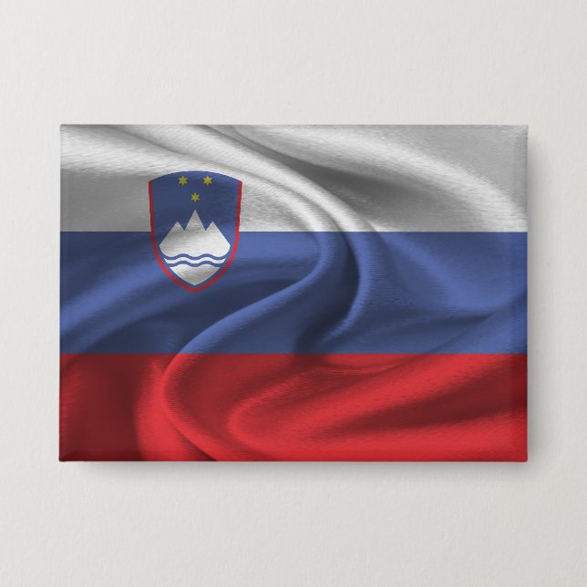 Slovenia Flag Button (Front)