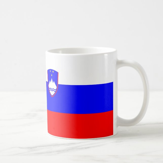 Slovenia Flag Ceramic Coffee Mug (Right)