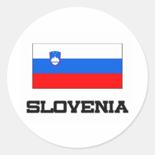 Slovenia Flag Classic Round Sticker