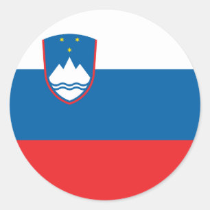 Slovenia Flag Classic Round Sticker