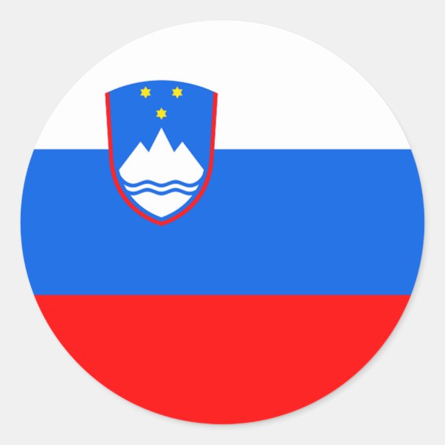 Slovenia Flag Classic Round Sticker (Front)
