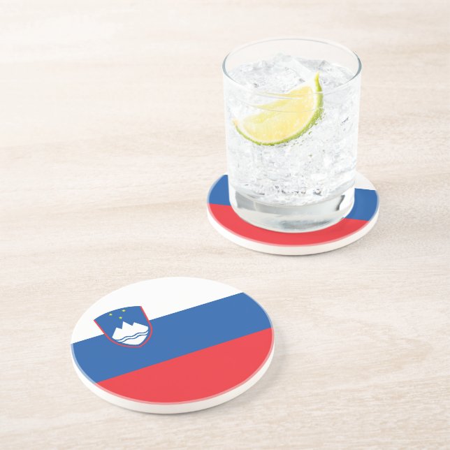 Slovenia flag coaster (Side)