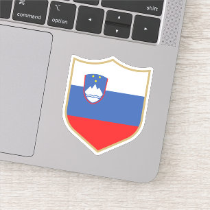 Slovenia Flag Emblem Patriotic Travel