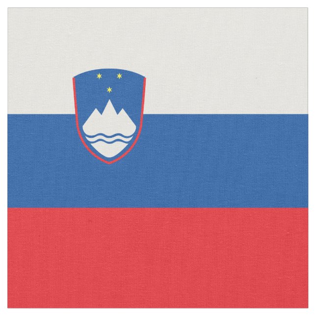 Slovenia flag fabric (Close Up)