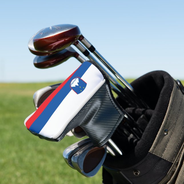Slovenia flag golf head cover (In Situ)