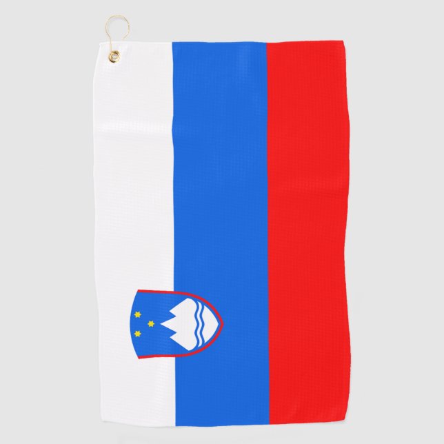 Slovenia Flag Golf Towel (Front)