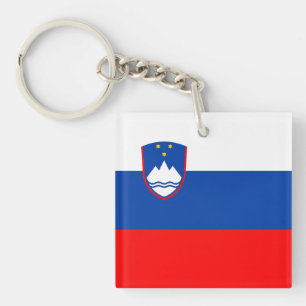 Slovenia Flag Key Ring