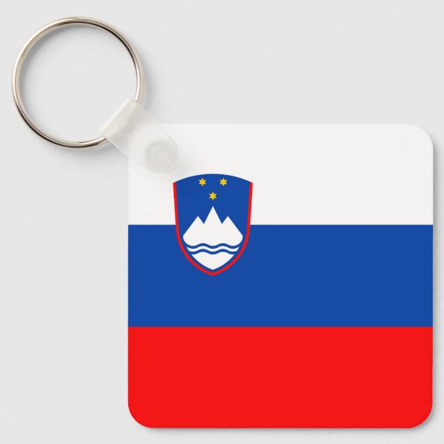 Slovenia Flag Key Ring (Front)
