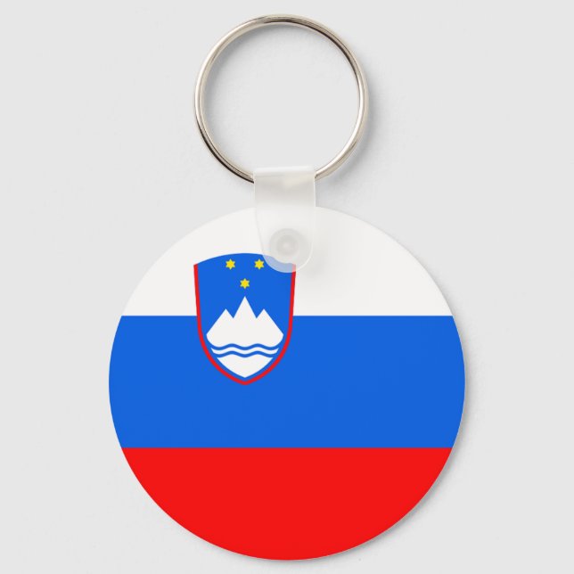 Slovenia Flag Key Ring (Front)