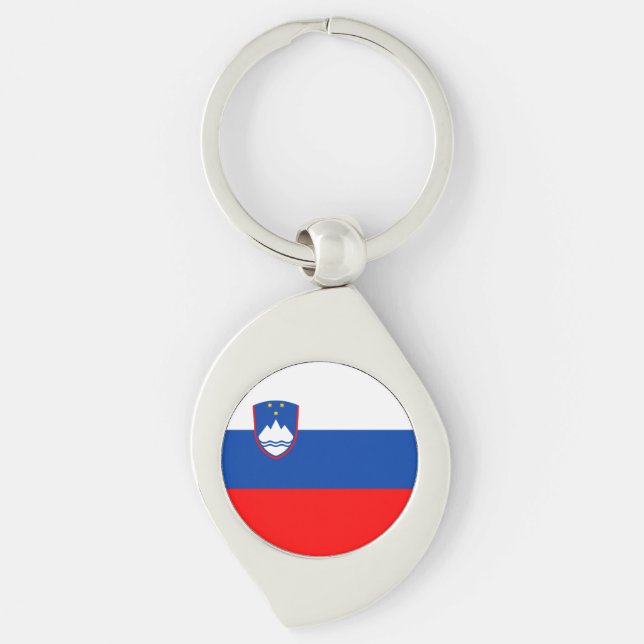 Slovenia Flag Key Ring (Front)