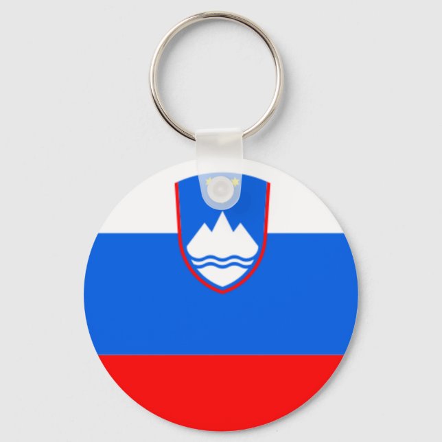slovenia flag key ring (Front)
