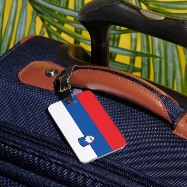 Slovenia flag luggage tag (Front Insitu 1)