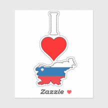 Slovenia Flag Map I Love / Heart Slovenia Vertical