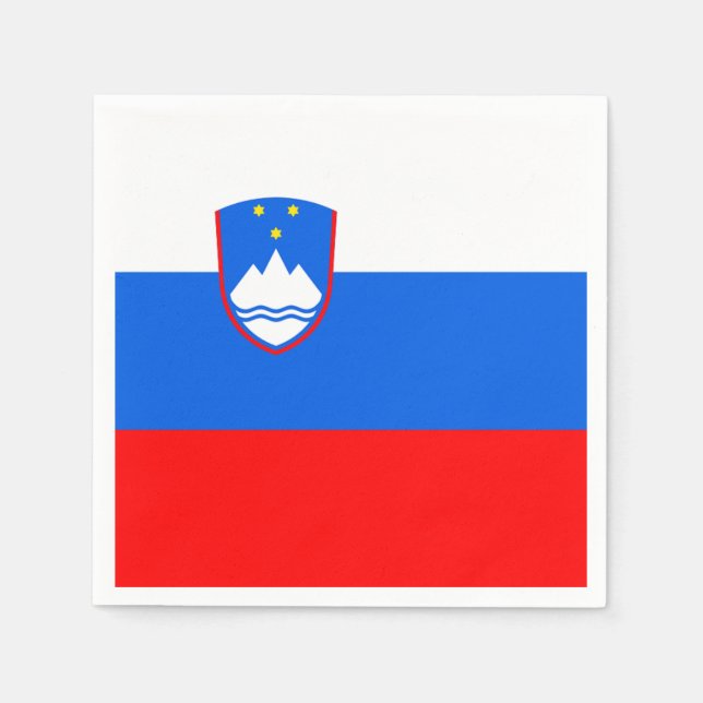 Slovenia Flag Napkin (Front)