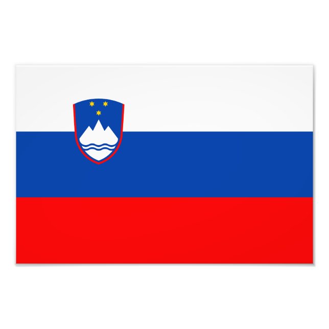 Slovenia Flag Photo Print (Front)