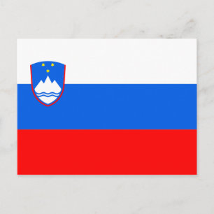 slovenia flag postcard
