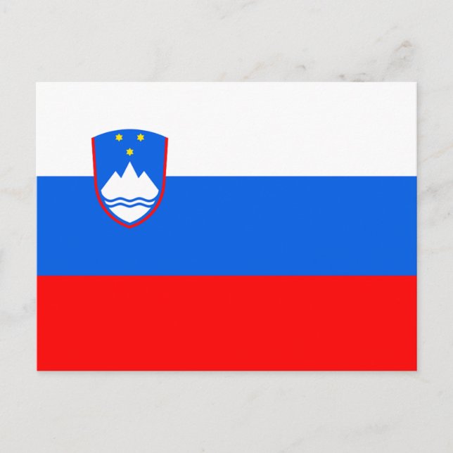 Slovenia Flag Postcard (Front)