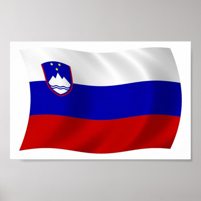 Slovenia Flag Poster Print (Front)