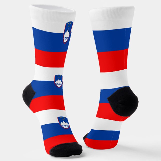 Slovenia Flag Socks (Angled)