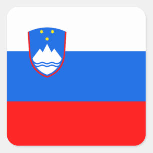 Slovenia Flag Square Sticker
